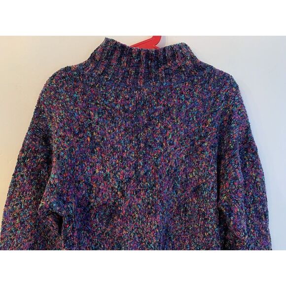 Vintage Express Tricot Women's Sweater Rainbow Lambs Wool Blend Size M Mock Neck - Picture 8 of 14